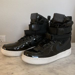 Nike SF AF1 SE PRM Black Reflect Silver